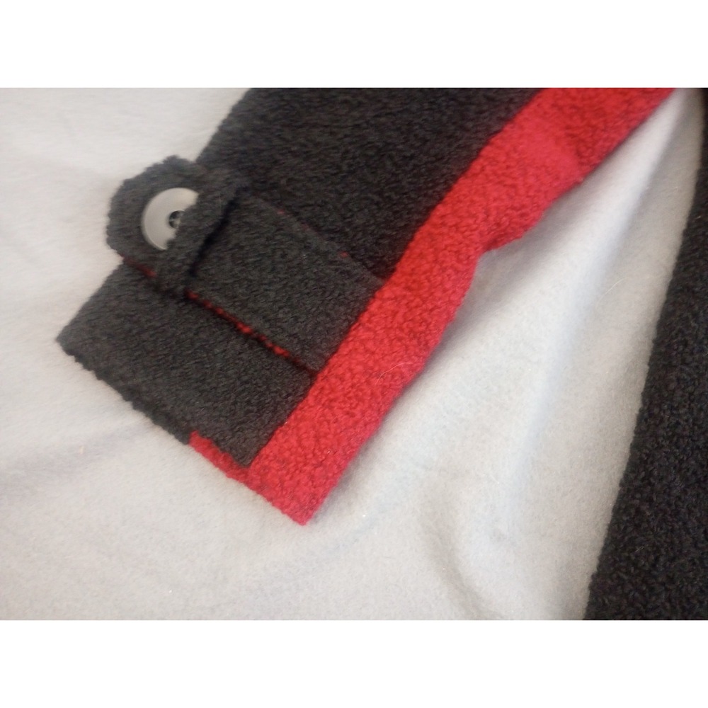 Mark Reed Red Black Statement Wool Trench Dress Jacket Size 12P Lined Old Money - Picture 11 of 13